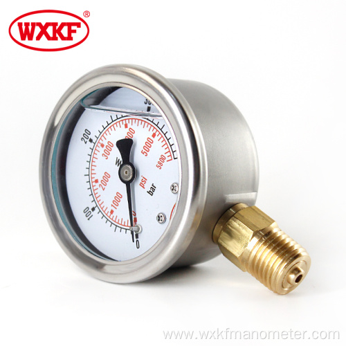 Y60 series bottom connection Shockproof pressure gauges